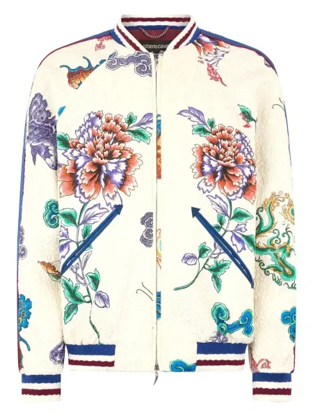 Яке тип бомбър Roberto Cavalli бяло