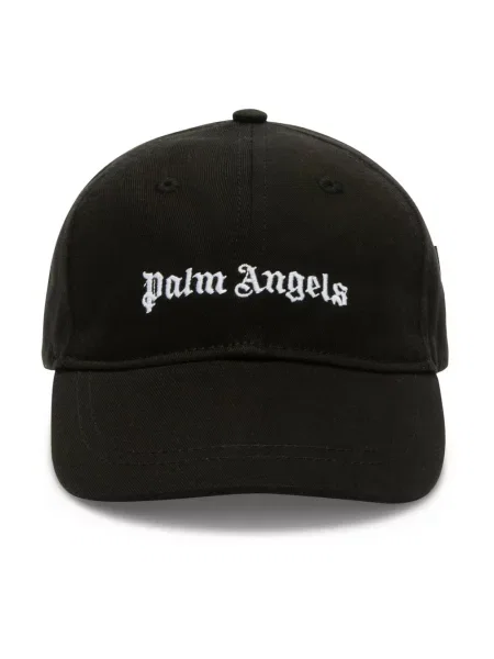 Haftowana czapka z daszkiem Palm Angels czarna
