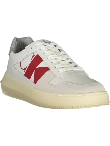 Calvin Klein Jeans De piele sneakers alb