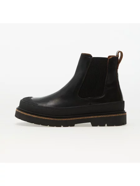 Шкіряні кросівки Birkenstock без шнурівки чорні