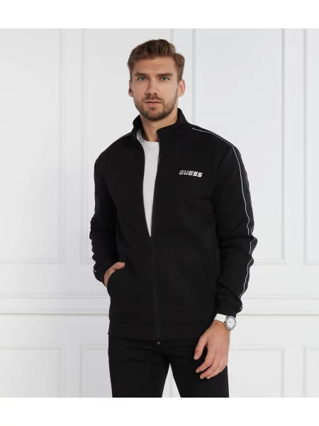 GUESS ACTIVE Hanorac MICKEY FULL ZIP negru
