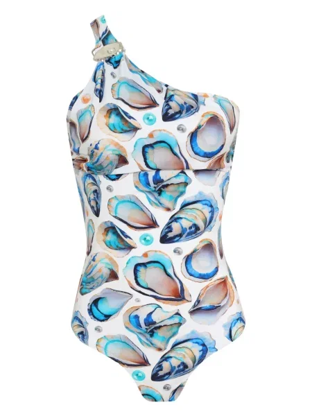 Strój kąpielowy Brigitte z nadrukiem biały