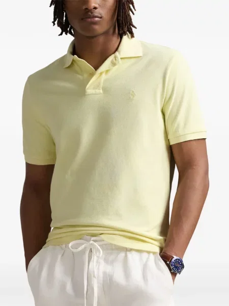 Хавлиени препасан карирана риза Polo Ralph Lauren синьо
