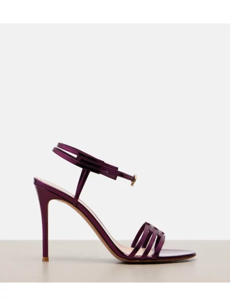 Sandale Gianvito Rossi din piele violet