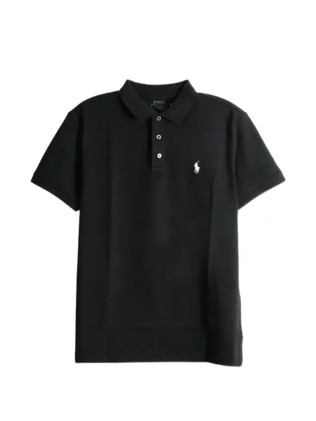 Tricou polo Polo Ralph Lauren cu autograf negru