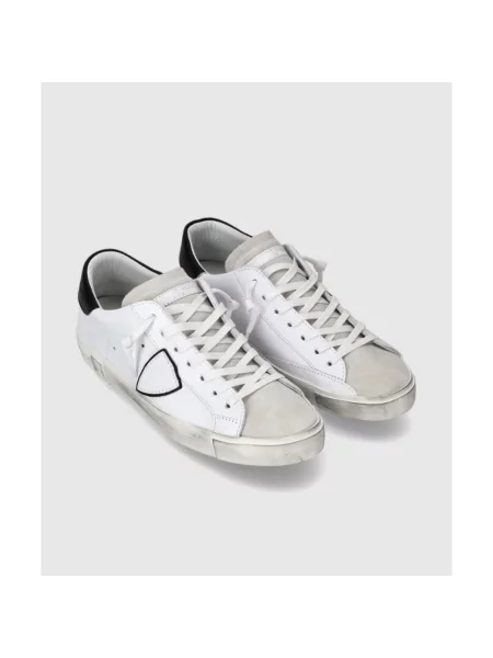 Sneakersy Philippe Model skórzane do tenisa białe