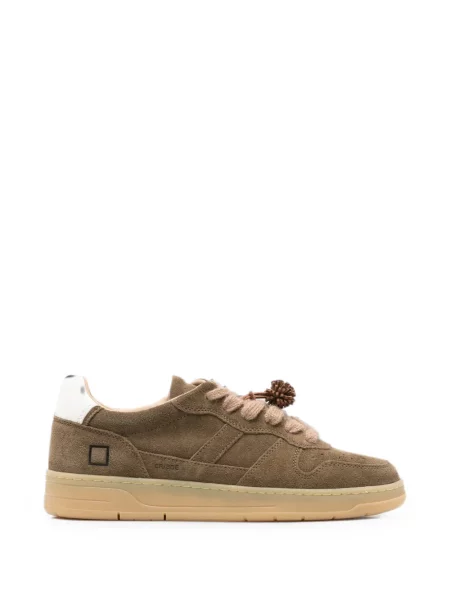 Sneakerși D.a.t.e. din piele de căprioară cu autograf maro