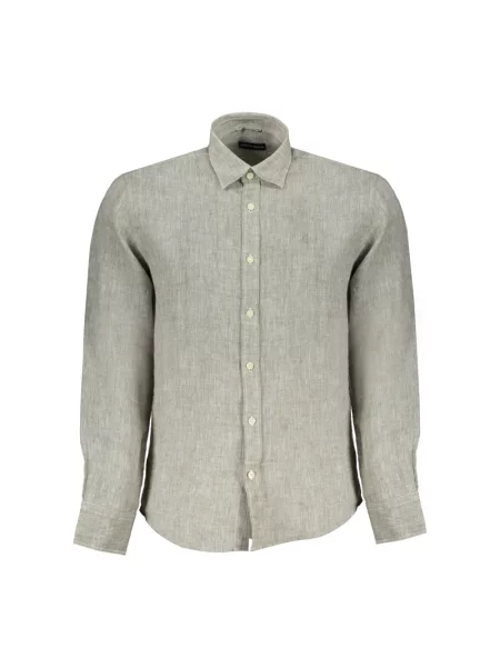 Lniana koszula North Sails z długim rękawem szara