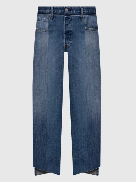 Джинси з ефектом потертості Vetements сині