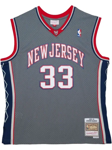 Cămașă Mitchell & Ness din jerseu gri