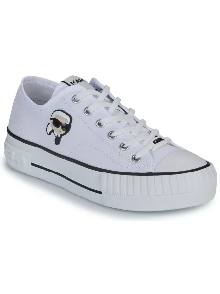 Boty Karl Lagerfeld KAMPUS MAX NFT Patch Lo Lace bílé