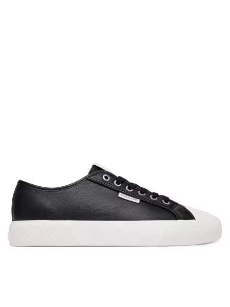 Tenisice Calvin Klein Vulc Lace Up Low Lth crna