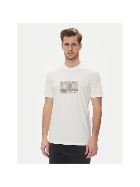 Armani Exchange Póló Regular Fit fehér