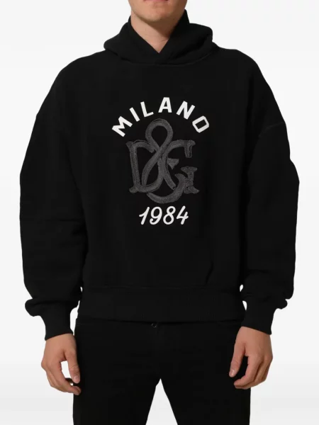 Mikina s kapucňou Dolce & Gabbana čierna