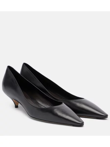 Pantofi cu toc The Row din piele negru