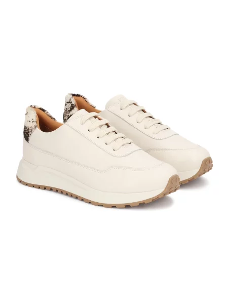 Sneakersy Kazar skórzane beżowe