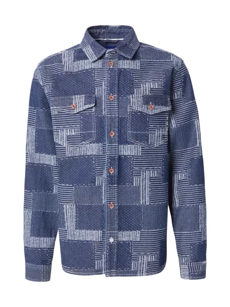 SCOTCH & SODA Geacă de primăvară-toamnă albastru închis / murdar alb