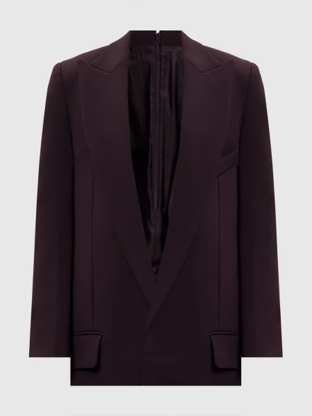 Жакет з вовною Victoria Beckham фіолетовий