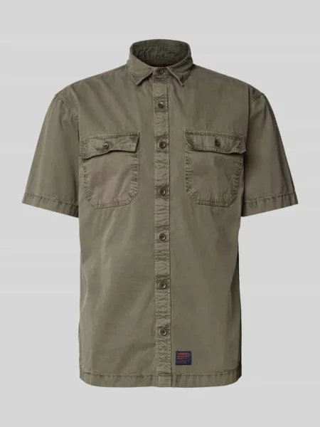Koszula casualowa o kroju regular fit z rękawem o dł. model ‘Military’ Superdry khaki