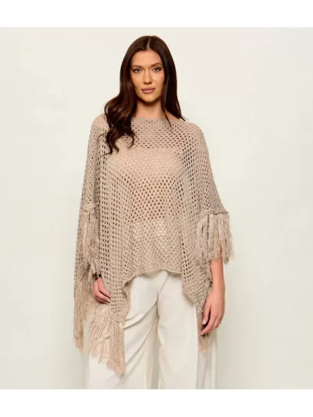 AKEP Poncho | Oversize fit bej