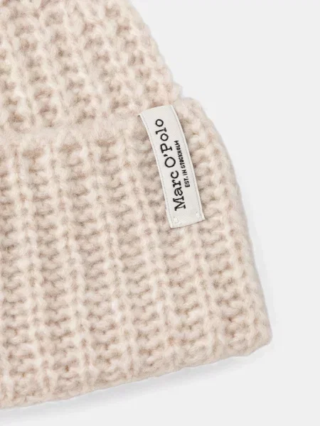 Шапка з додаванням вовни Marc O'Polo бежевий