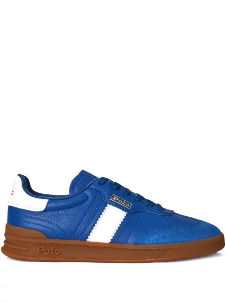 Briaunotas pusiau užtrauktukas zomšinės bokseriai Polo Ralph Lauren balta
