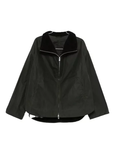 Geacă Toteme de catifea cord verde