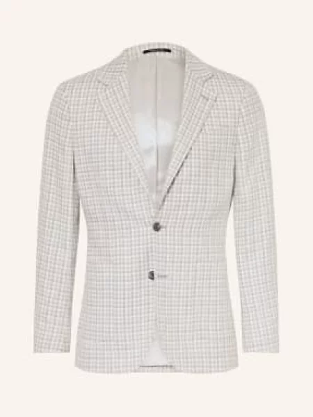 Reiss Sako Canty Střih Tailored Fit světle šedá bílá