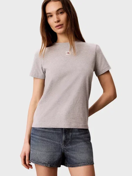 Класична футболка Calvin Klein Jeans сіра