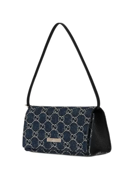 Geantă Gucci cu bretele albastru