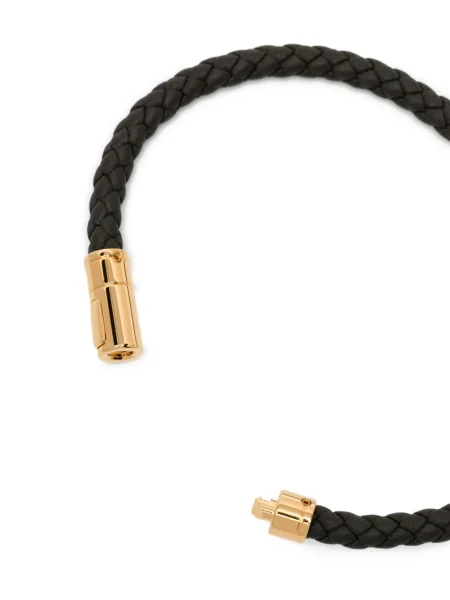 Кожена гривна Tom Ford зелено