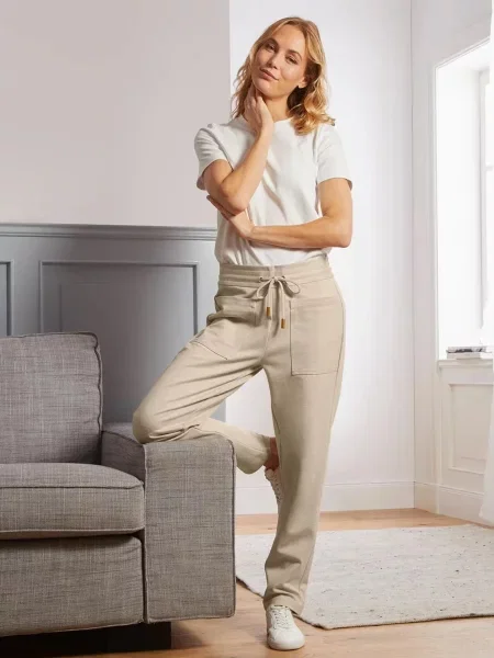 Tchibo Штани повсякденні Бежевий 