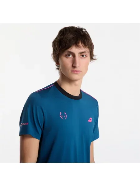 Majica Babolat z okroglim izrezom modra