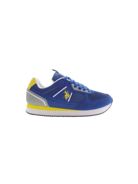 Sneakersy U.s Polo Assn. skórzane niebieskie