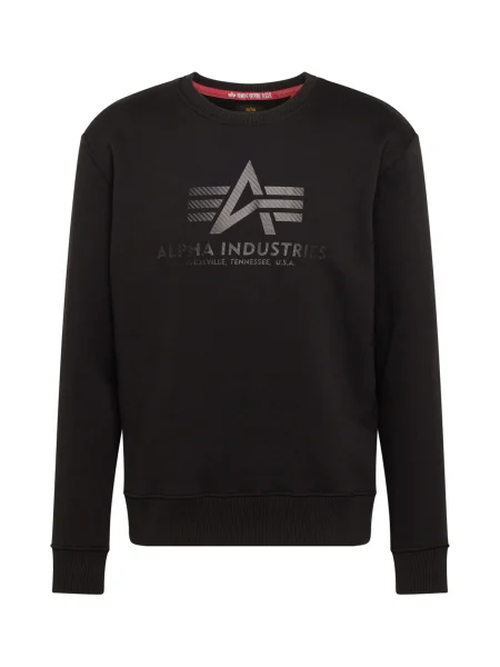 ALPHA INDUSTRIES Majica siva črna