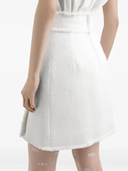 Fusta mini Dolce & Gabbana alb