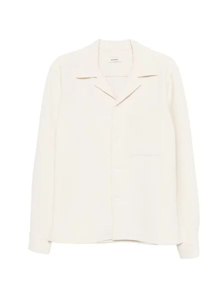 Gulerat jachetă cămașă Sandro alb