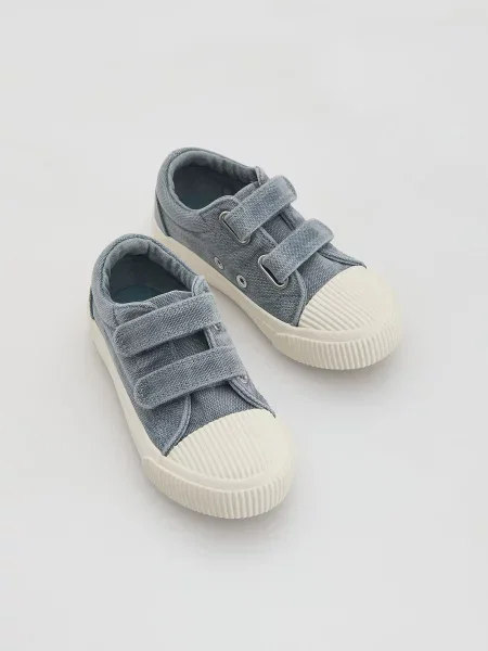 Кеды Reserved на липучках голубые