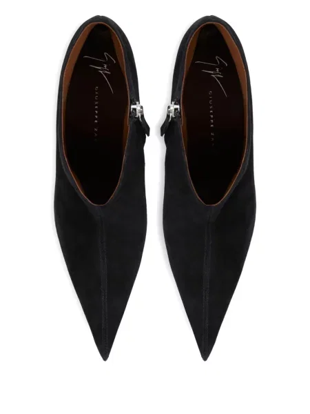 Pantofi cu toc Giuseppe Zanotti din piele de căprioară negru