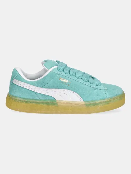 Шкіряні кросівки Puma Suede XL бірюзовий