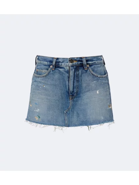 Pantaloni scurți din denim Balenciaga albastru
