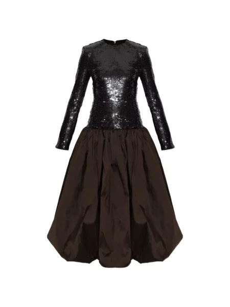 Rochie maxi Rotate Birger Christensen cu paiete negru
