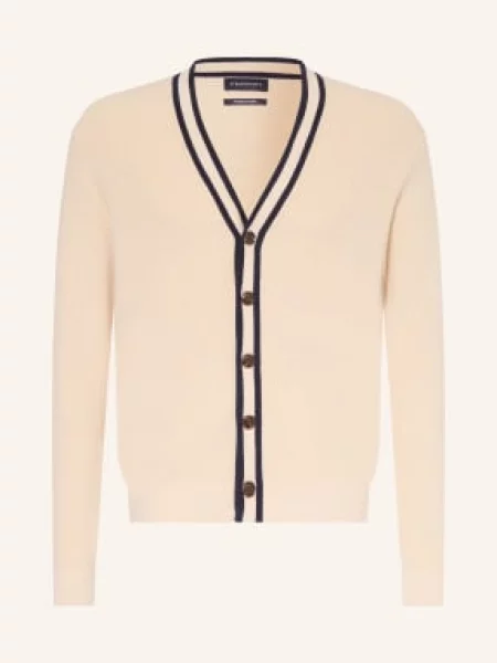 Strokesman's Kardigan beige czarny