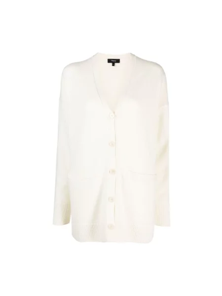 Sweter Theory z łatami beżowy