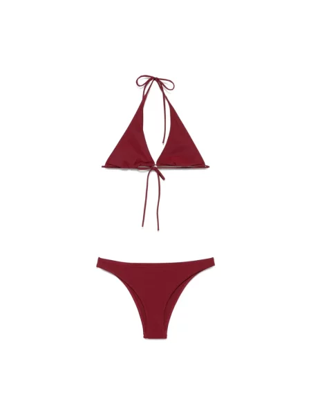 Lniany bikini Lido czerwony