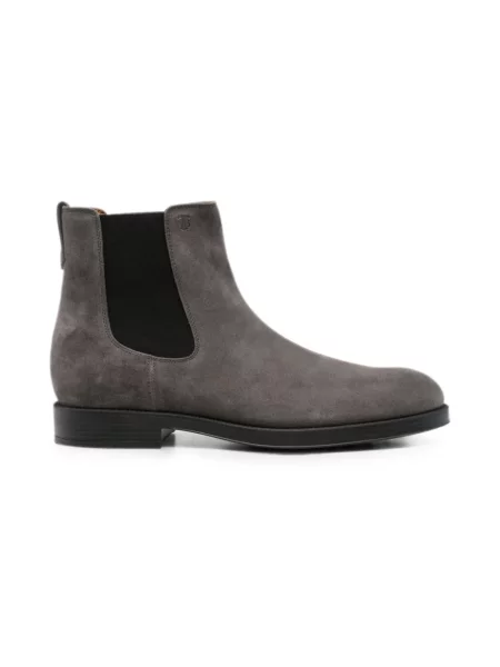 Sztyblety Tod's z okrągłym noskiem szare