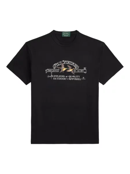 Ριγέ polo Polo Ralph Lauren με κουκούλα με αυτόγραφο λευκό