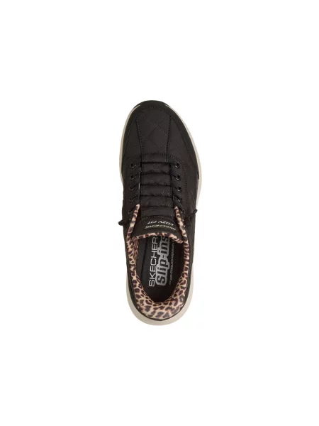 Chiloți Skechers cu model leopard negru