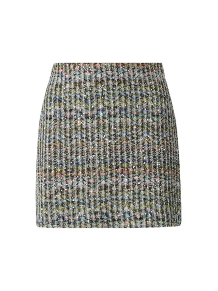 Spódnica mini Missoni w jodełkę szara