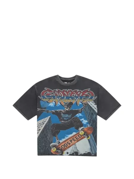 Tricou Godspeed gri